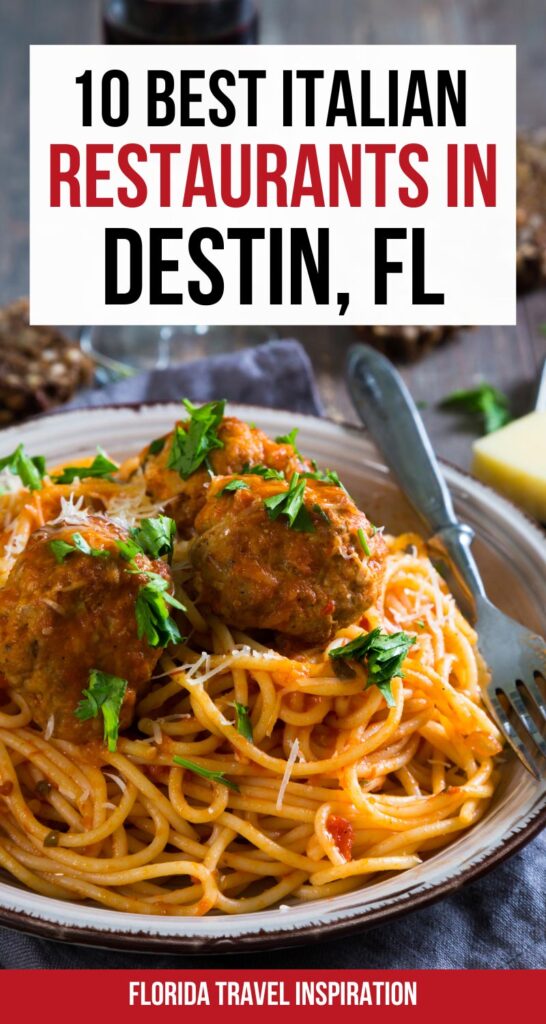Discover the best Italian restaurants in Destin, Florida, where you can indulge in mouthwatering pasta dishes, wood-fired pizzas, and more! From cozy trattorias to elegant dining establishments, these Destin italian restaurants offer an authentic taste of Italy along the Emerald Coast. 