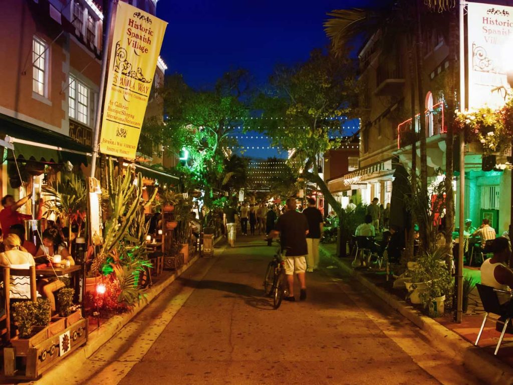 Strolling Espanola Way is one of the best things to do in South Beach.