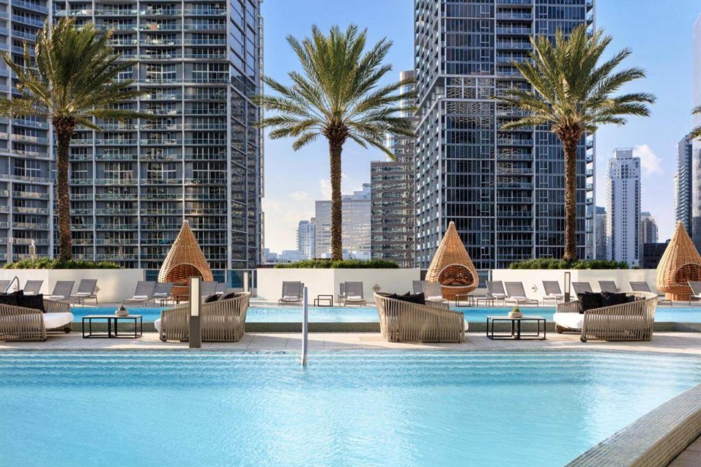 Kimpton EPIC hotel is one of the best Miami hotels with rooftop pools.