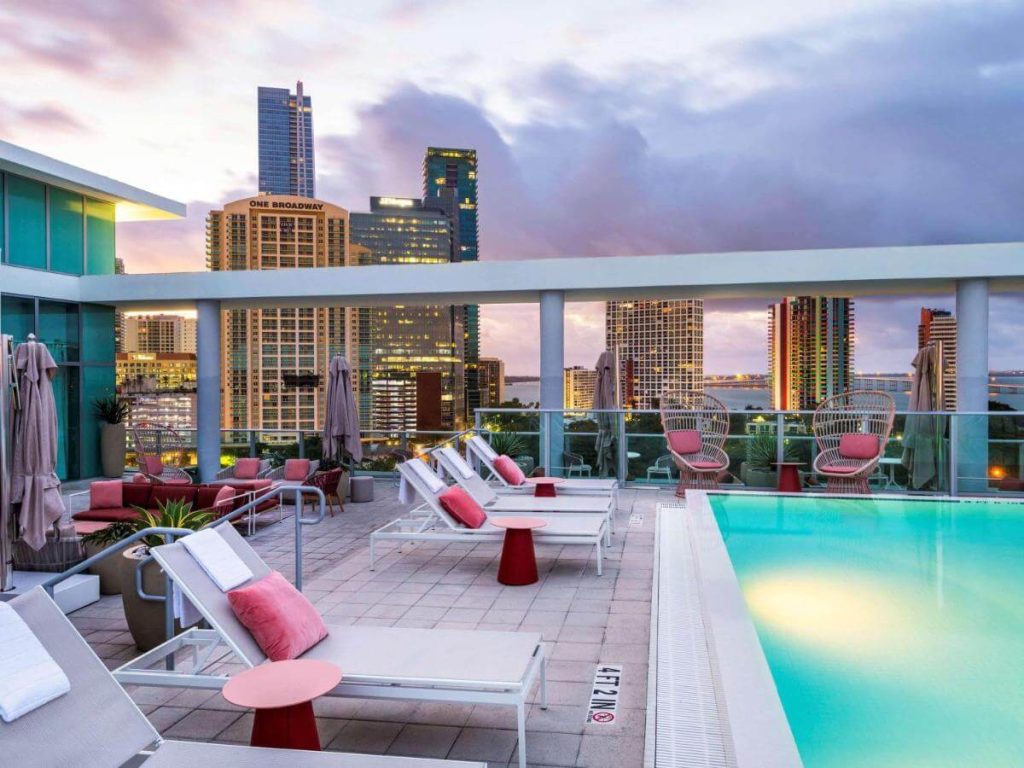 Novotel Miami Brickell is one of the best Miami hotels with rooftop pools.