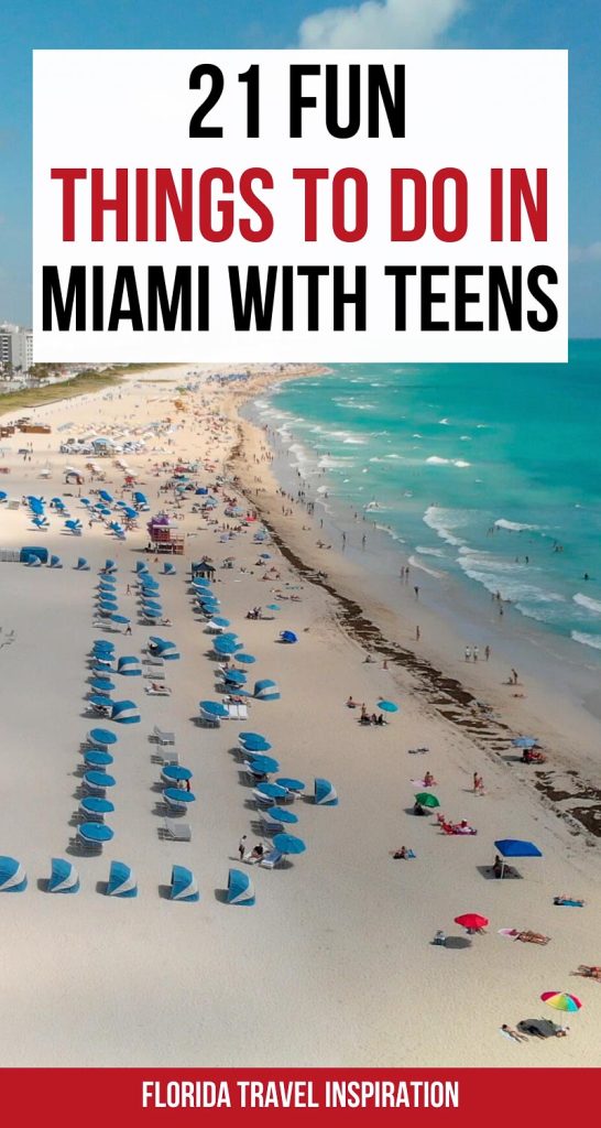 Are you looking for the best things to do in Miami with teens? Then will post will show you all the cool Miami attractions for teens that will make their trip memorable! From thrilling water sports to unique cultural experiences, there are a number of fun places for teens in Miami. Whether they're into art, sports, or outdoor adventures, you're sure to find many fun things to do in Miami with teenagers. | fun things to do in Miami for teens| things for teens to do in Miami|  Miami teenager activities| Miami attractions for teens.