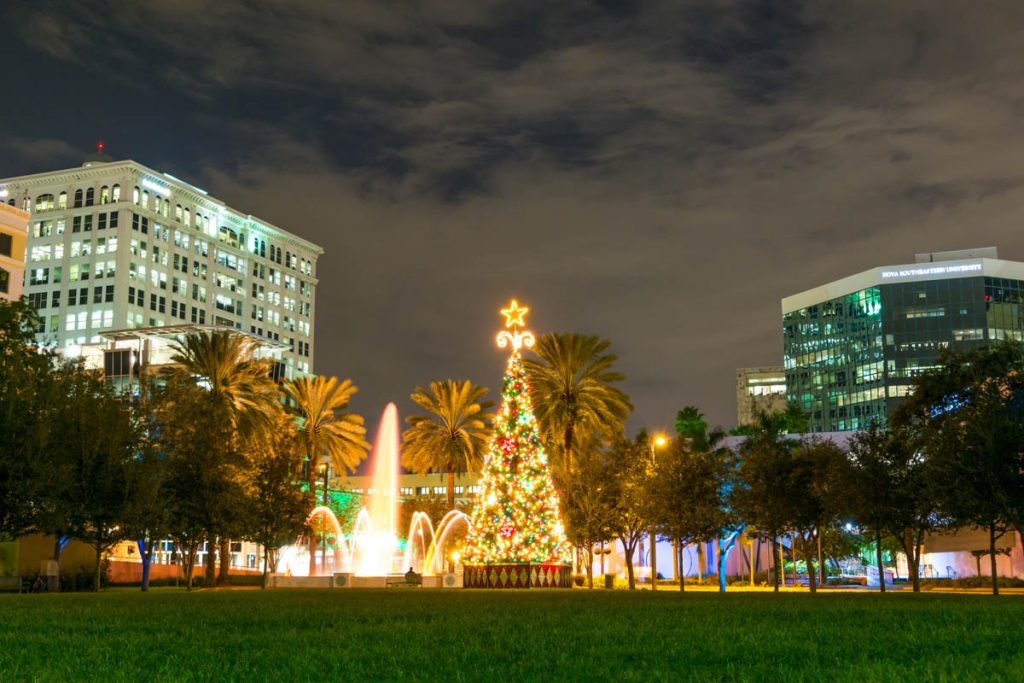 Fort Lauderdale is one of the best Christmas towns in Florida.